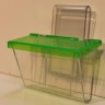Neon Green Lid Outdoor Business Card Holder with Window Hook