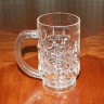 12 ounce Crystal Clear Plastic Beer / Beverage Mug